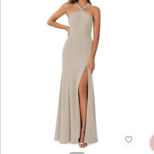 Azazie Rue Dress Taupe